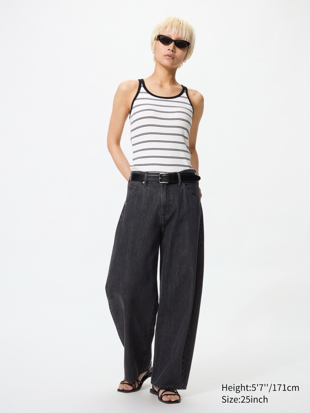 Uniqlo Charcoal barrel Jeans